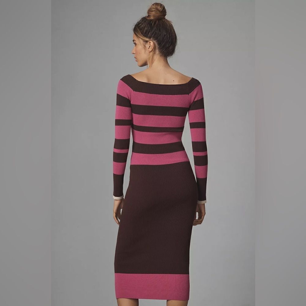 Anthropologie Le Superbe Fall In Rib Midi Dress NWT - Picture 3 of 10